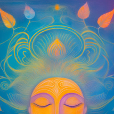 Couronne IA Chakra couronne illustré IA